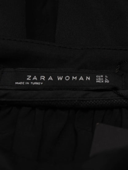 ZARA WOMAN/ミモレ/半端丈スカート/スカート/ブラック/L