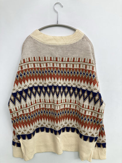 ニット/セーター/トップス/ホワイト/X-Large