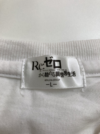 Re:ゼロから始める異世界生活/Tシャツ/カットソー/トップス/ホワイト/L