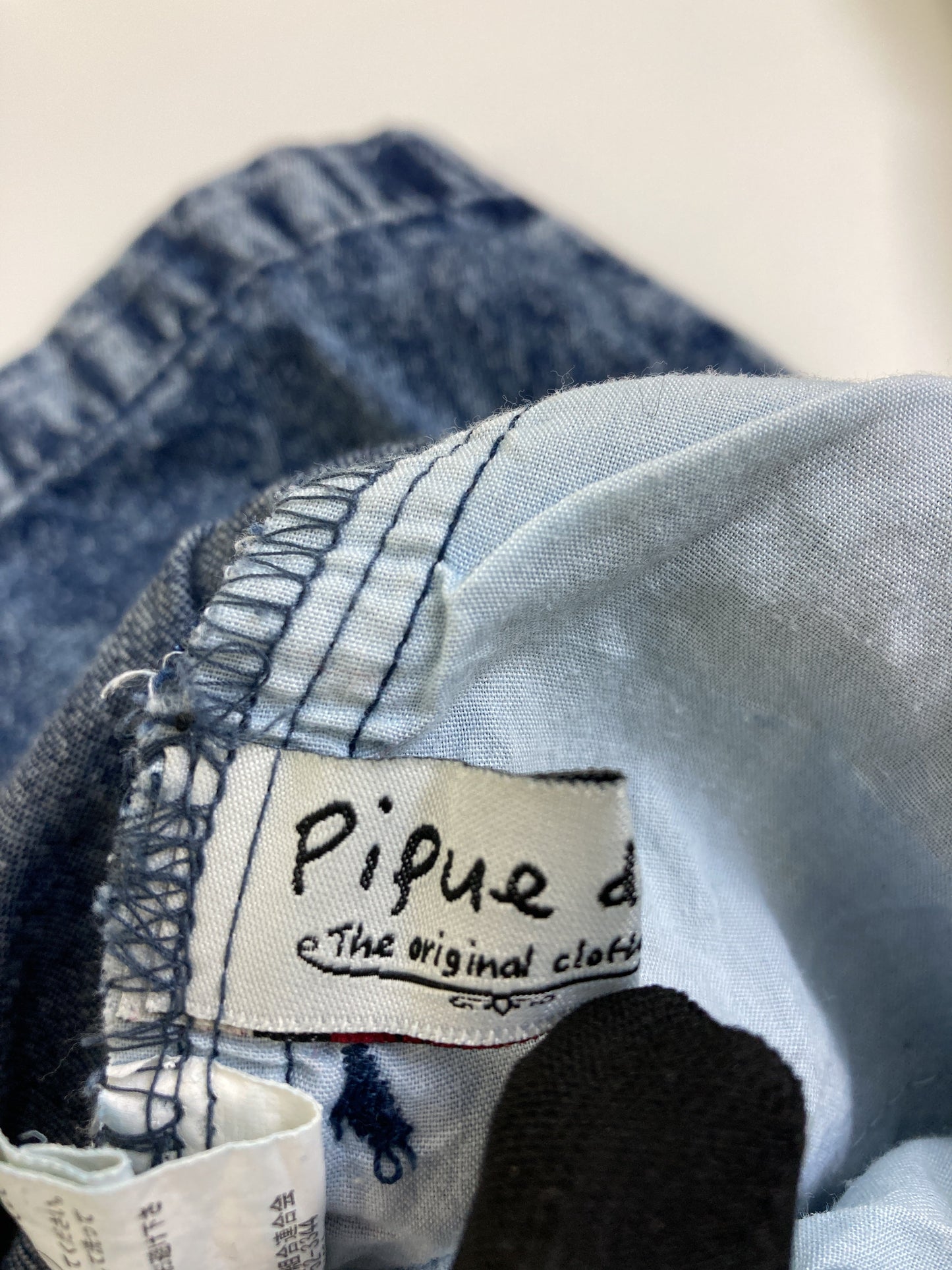 pipue de pique/デニムパンツ/パンツ/ブルー/M