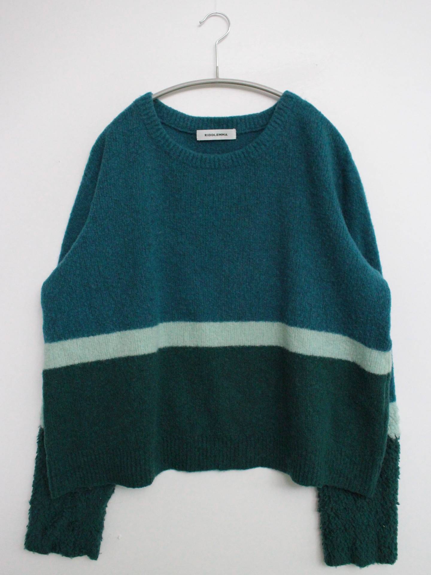RIDDLEMMA/ニット/セーター/トップス/グリーン/1