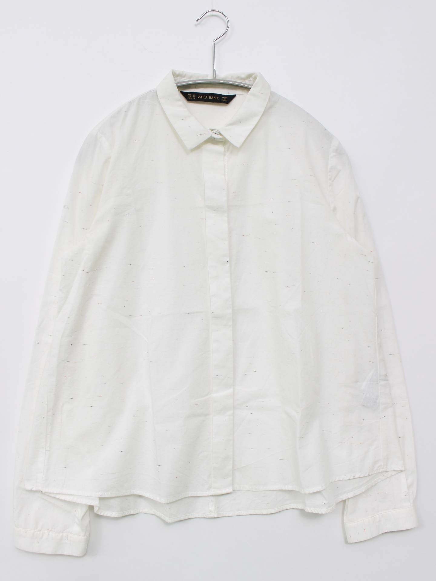 ZARA/ザラ/シャツ/ブラウス/トップス/ホワイト/XS