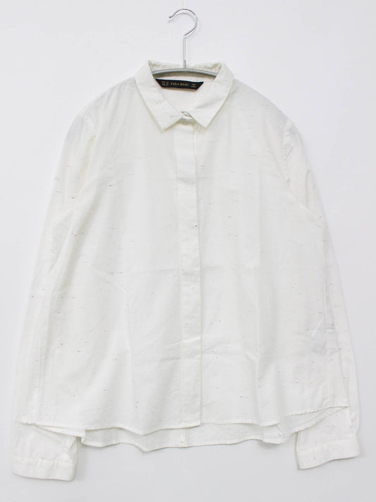 ZARA/ザラ/シャツ/ブラウス/トップス/ホワイト/XS