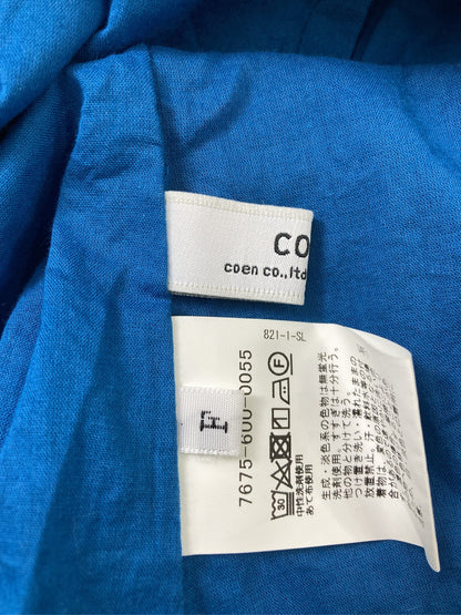 coen/コーエン/シャツワンピース/ワンピース/ドレス/ブルー/F