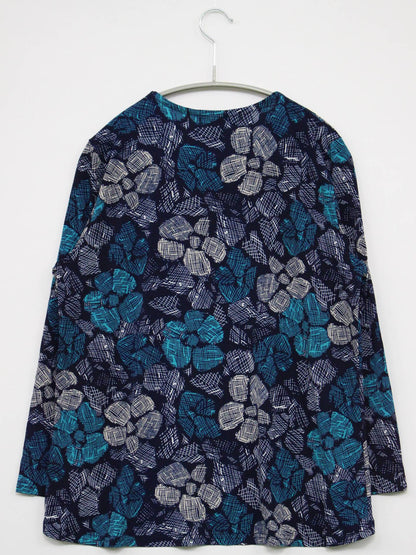 PURE ROSE/Tシャツ/カットソー/トップス/ネイビー/M-L