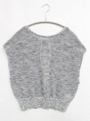 ノースリーブ/トップス/グレー