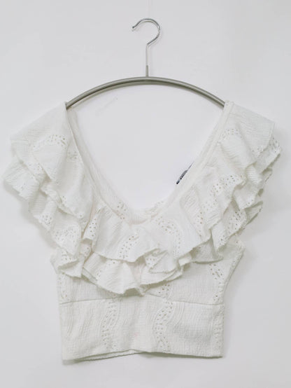 ZARA/ザラ/その他トップス/トップス/ホワイト/EUR M/USA M/MEX 28