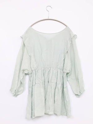 SLURR/チュニック/ワンピース/ドレス/ライトグリーン/F