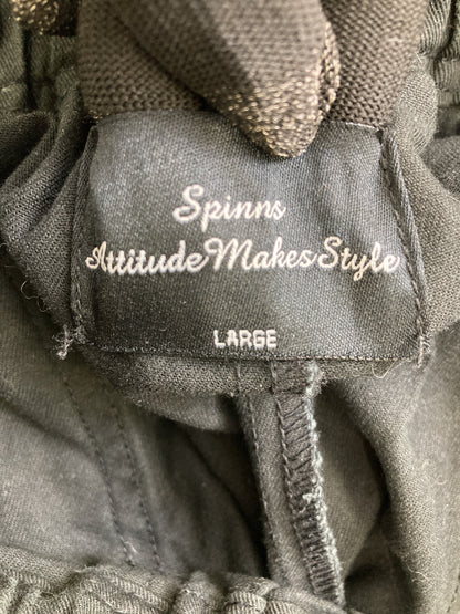 SPINNS/スピンズ/スラックス/パンツ/ブラック/LARGE