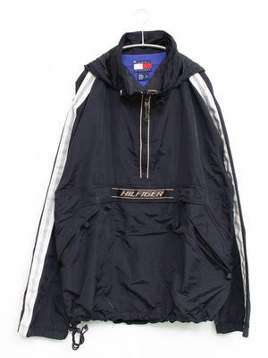 TOMMY HILFIGER/トミーヒルフィガー/アノラックパーカー/トップス/ブラック/XL