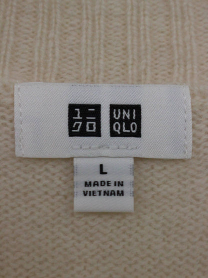 UNIQLO/ユニクロ/ニット/セーター/トップス/ホワイト/L