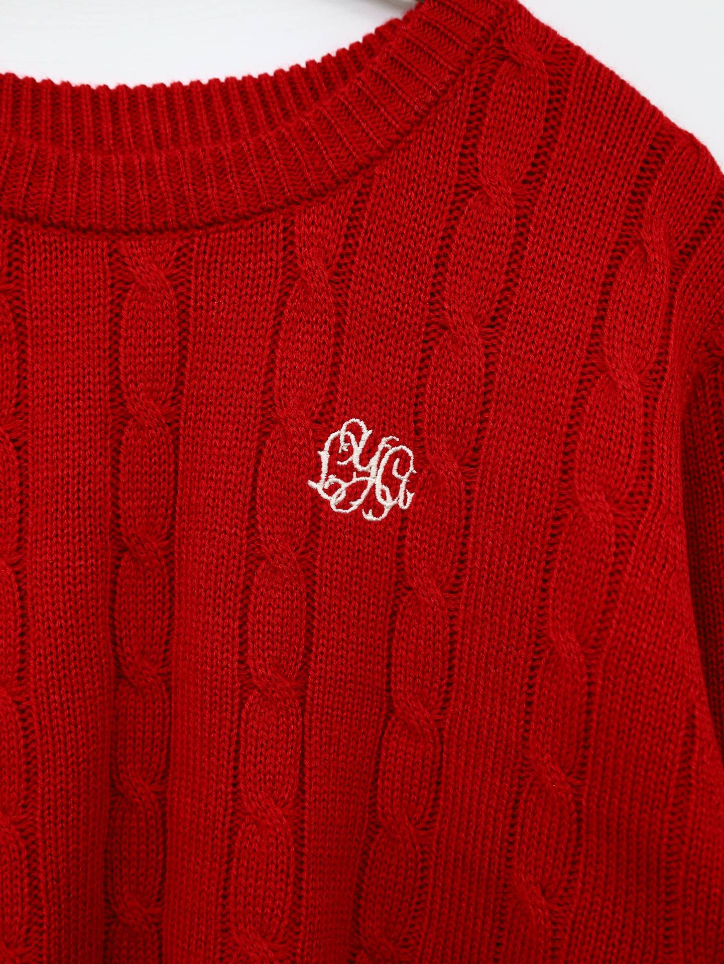 ニット/セーター/トップス/レッド/F