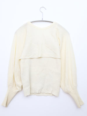 ニット/セーター/トップス/アイボリー