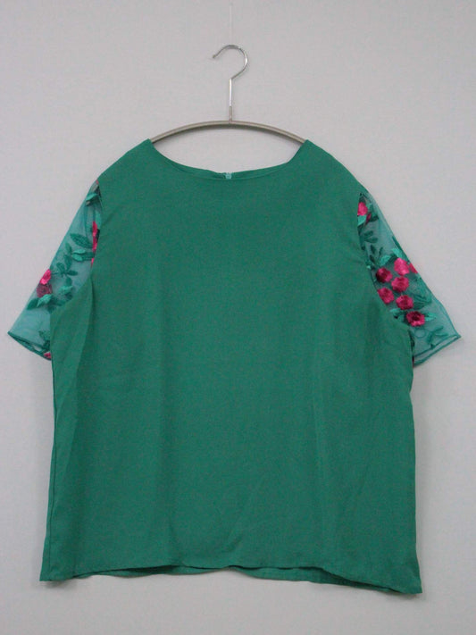 merlot plus/Tシャツ/カットソー/トップス/グリーン/2