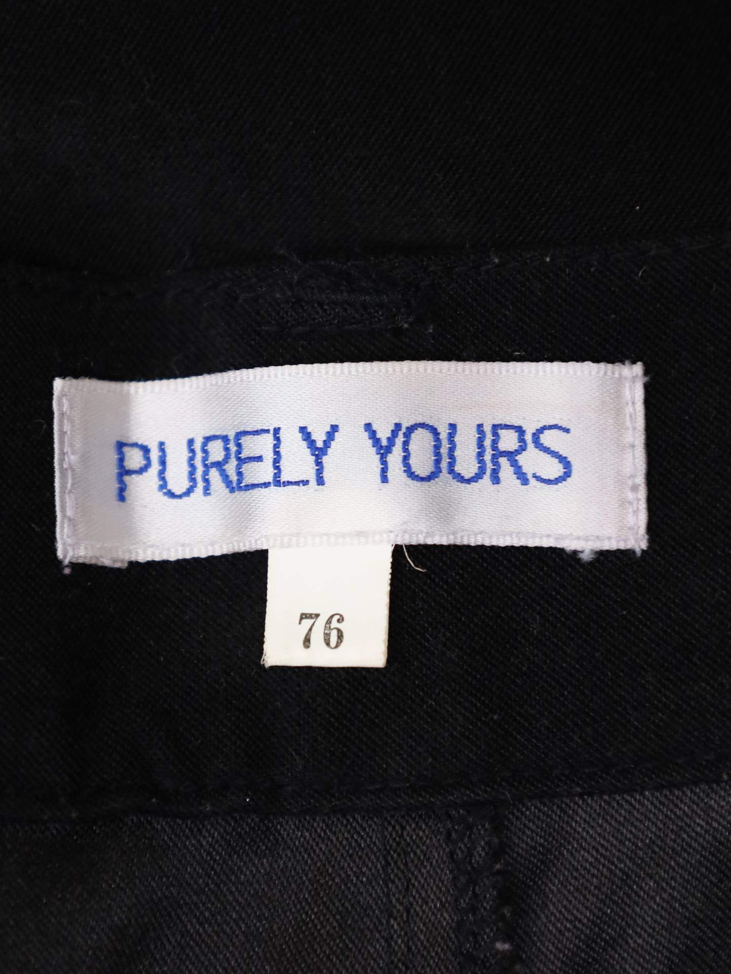 PURELY YOURS/スラックス/パンツ/ブラック/76