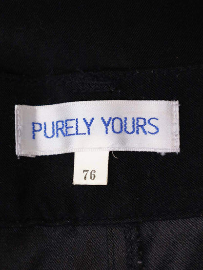 PURELY YOURS/スラックス/パンツ/ブラック/76