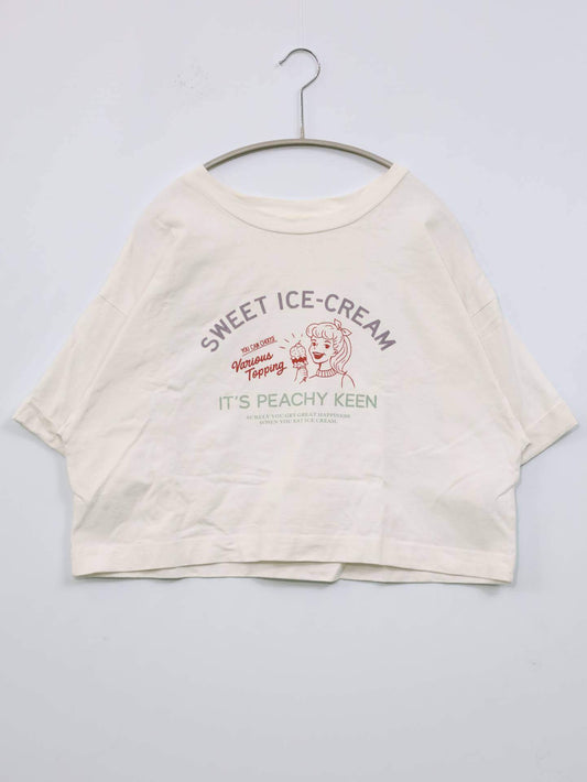 continuer de NICE CLAUP/Tシャツ/カットソー/トップス/ホワイト