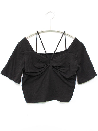 Tシャツ/カットソー/トップス/ブラック/ONE-SIZE
