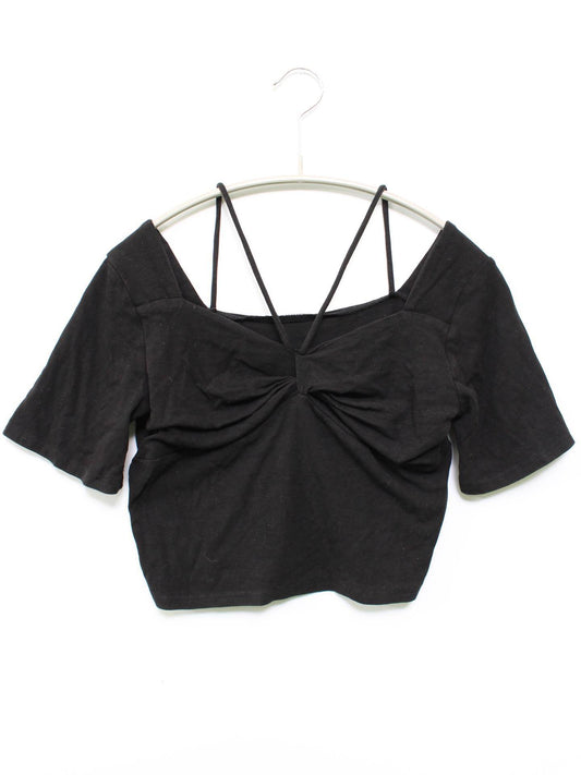 Tシャツ/カットソー/トップス/ブラック/ONE-SIZE