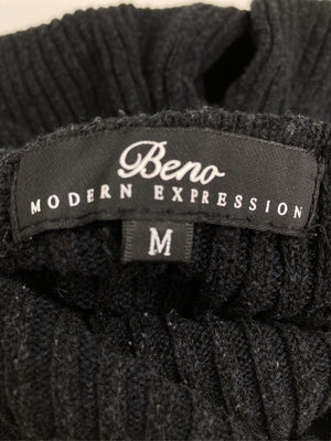 Beno/ビーノ/ニット/セーター/トップス/ブラック/M
