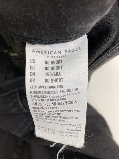 AMERICAN EAGLE/アメリカンイーグル/デニムパンツ/パンツ/ブラック/00 SHORT