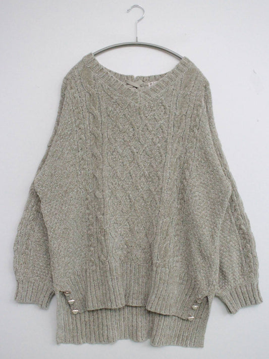 axes/アクシーズ/ニット/セーター/トップス/グレー/M