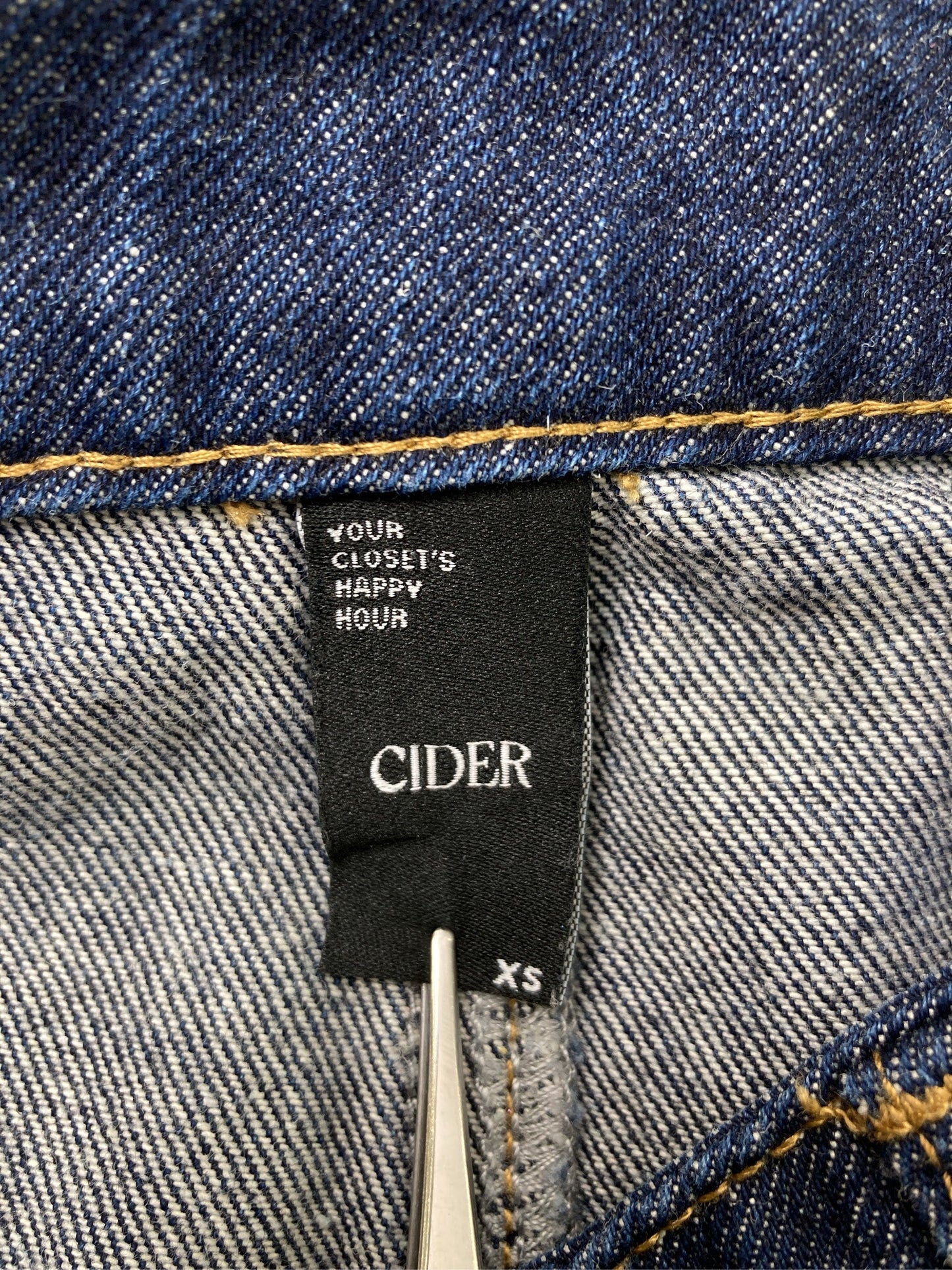 CIDER/サイダー/デニムスカート/スカート/ネイビー/XS