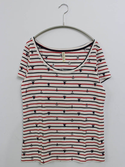 FLASH REPORT/Tシャツ/カットソー/トップス/ホワイト/M