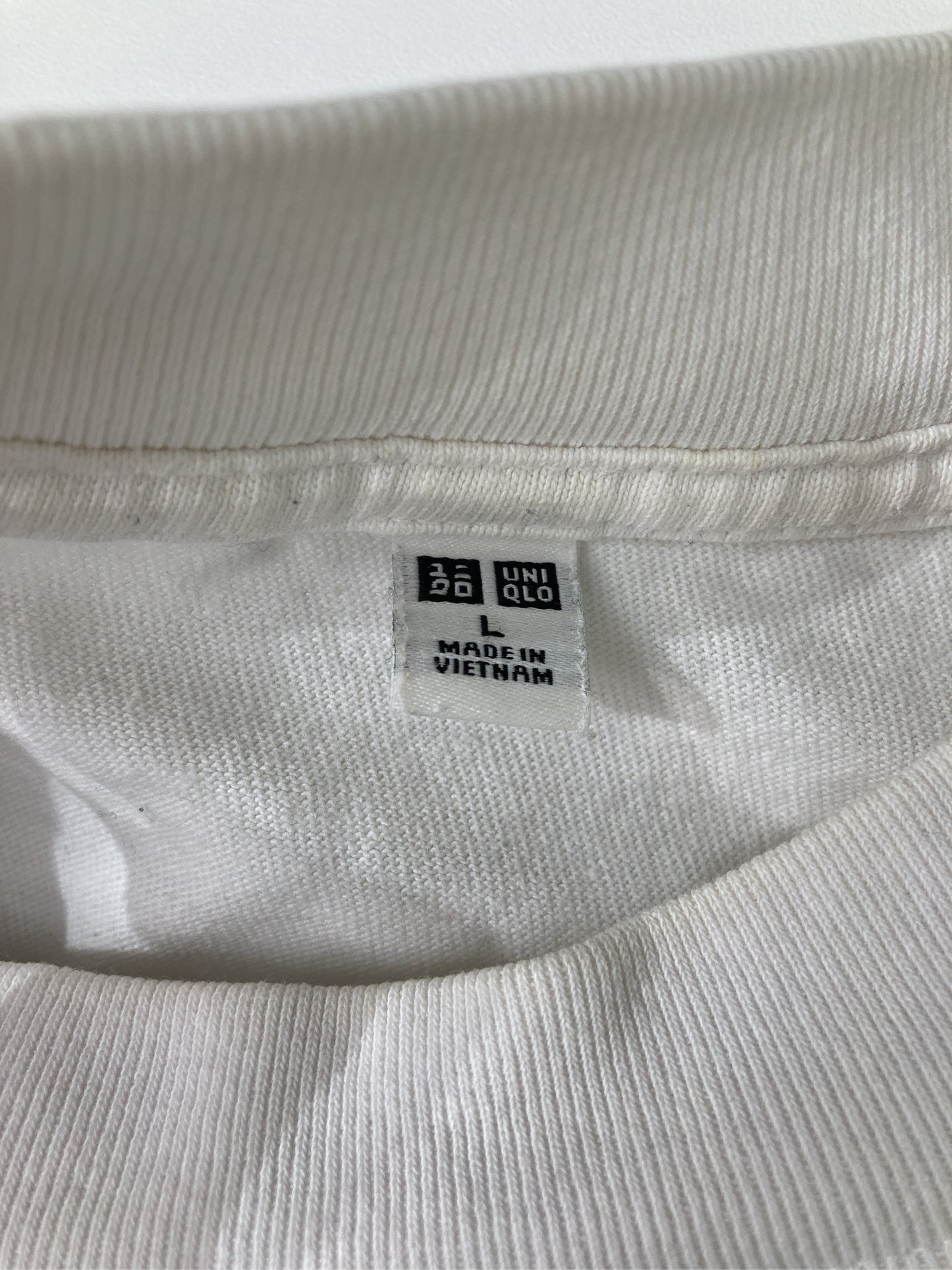 UNIQLO/ユニクロ/Tシャツ/カットソー/トップス/ホワイト/L