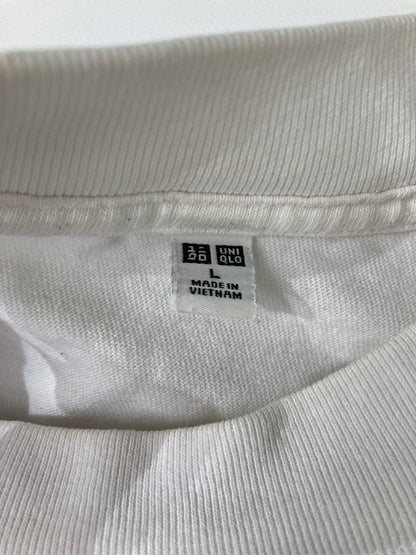 UNIQLO/ユニクロ/Tシャツ/カットソー/トップス/ホワイト/L