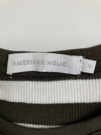 AMERICAN HOLIC/アメリカンホリック/Tシャツ/カットソー/トップス/ブラウン/M
