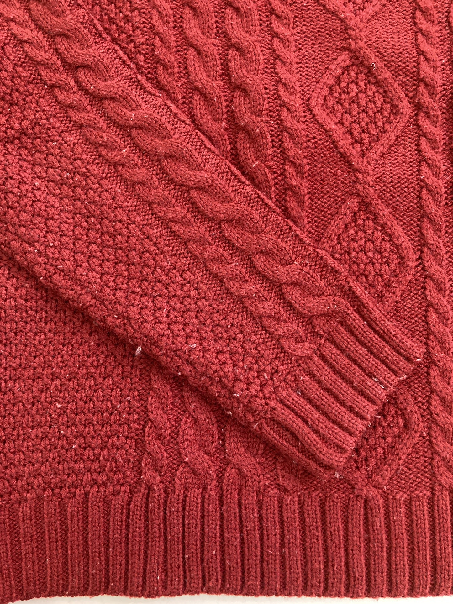 tricolour/ニット/セーター/トップス/レッド/F