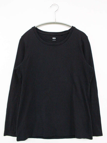 UNIQLO/ユニクロ/Tシャツ/カットソー/トップス/ブラック/L