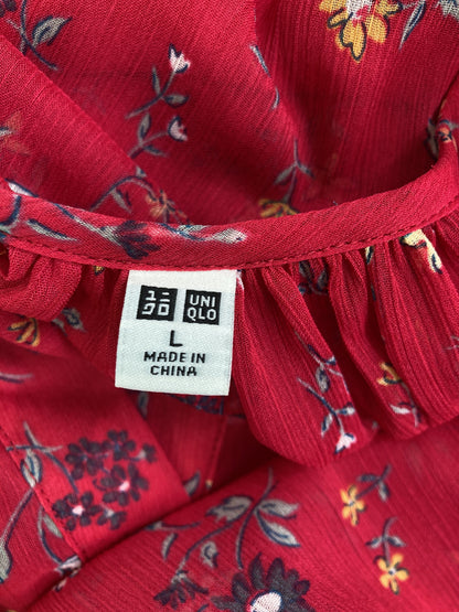 UNIQLO/ユニクロ/ワンピース/ワンピース/ドレス/レッド/L