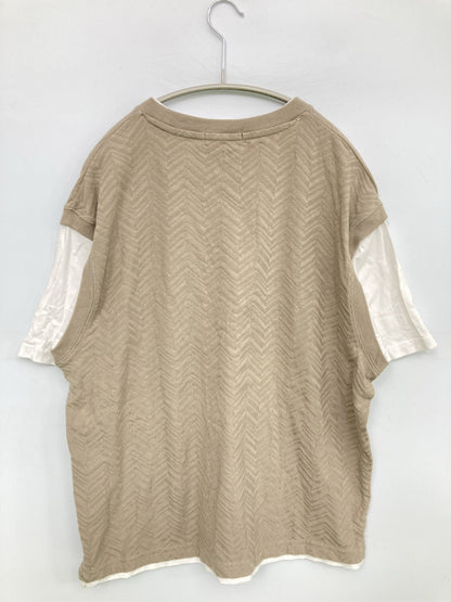 BACK NUMBER/バックナンバー/Tシャツ/カットソー/トップス/ベージュ/M