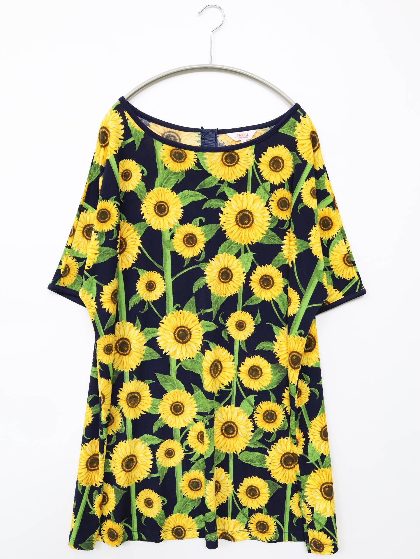 PART2/チュニック/ワンピース/ドレス/ブラック/3L