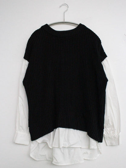 ViS/ビス/ニット/セーター/トップス/ブラック/F