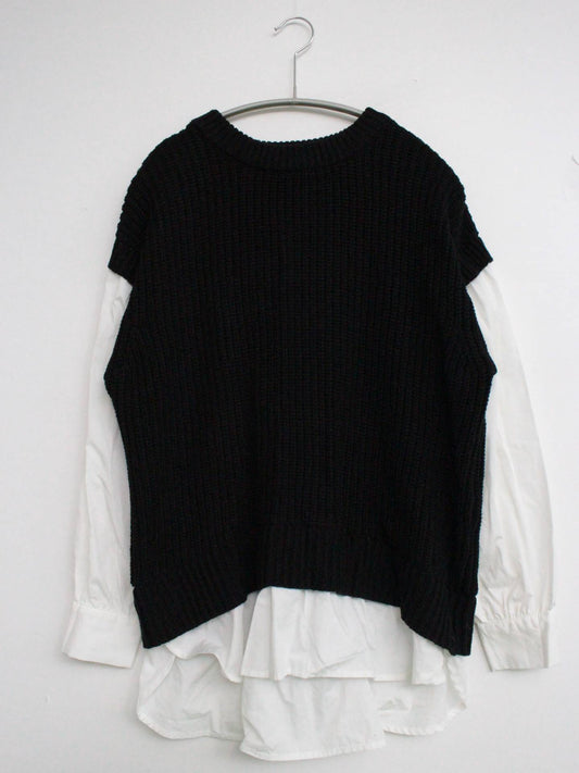 ViS/ビス/ニット/セーター/トップス/ブラック/F