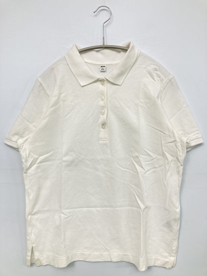 UNIQLO/ユニクロ/ポロシャツ/トップス/ホワイト/L