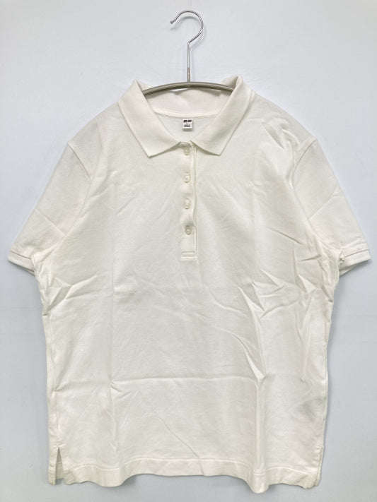 UNIQLO/ユニクロ/ポロシャツ/トップス/ホワイト/L