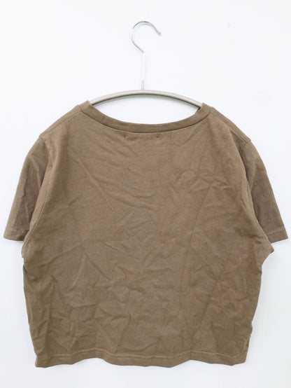 Tシャツ/カットソー/トップス/ブラウン/F
