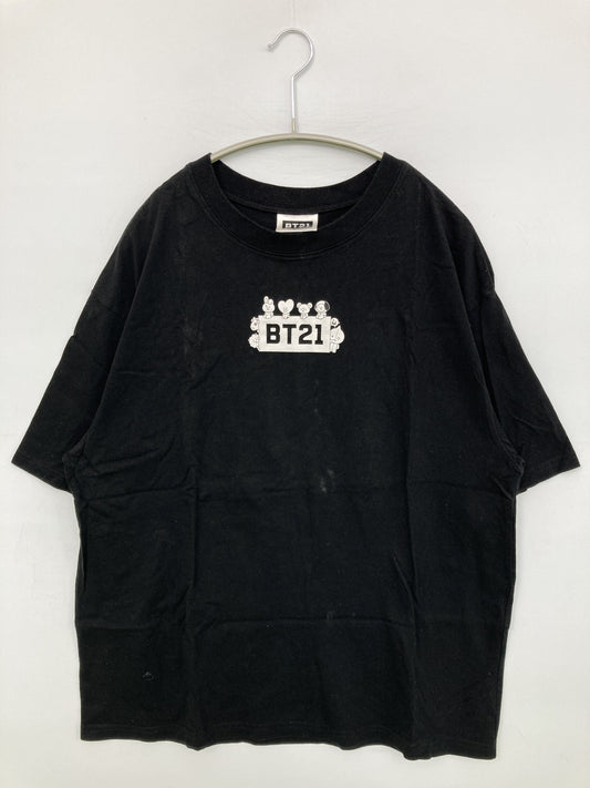 BT21/Tシャツ/カットソー/トップス/ブラック/L
