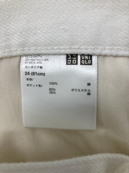 UNIQLO/ユニクロ/その他パンツ/パンツ/ホワイト/24(61cm)