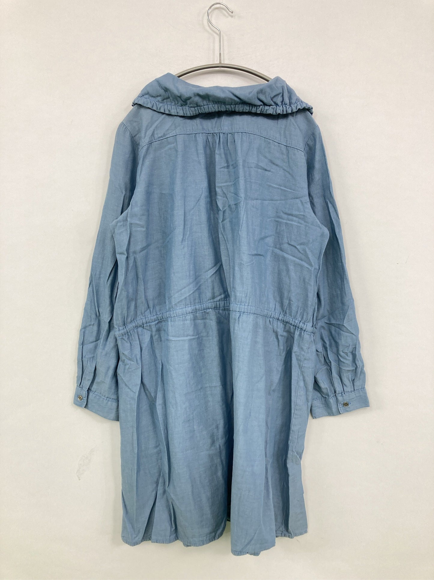 n,/エヌコンマ/シャツワンピース/ワンピース/ドレス/ブルー/L