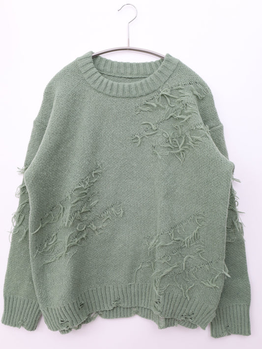 DleepyTown/ドリーピータウン/ニット/セーター/トップス/グリーン/M