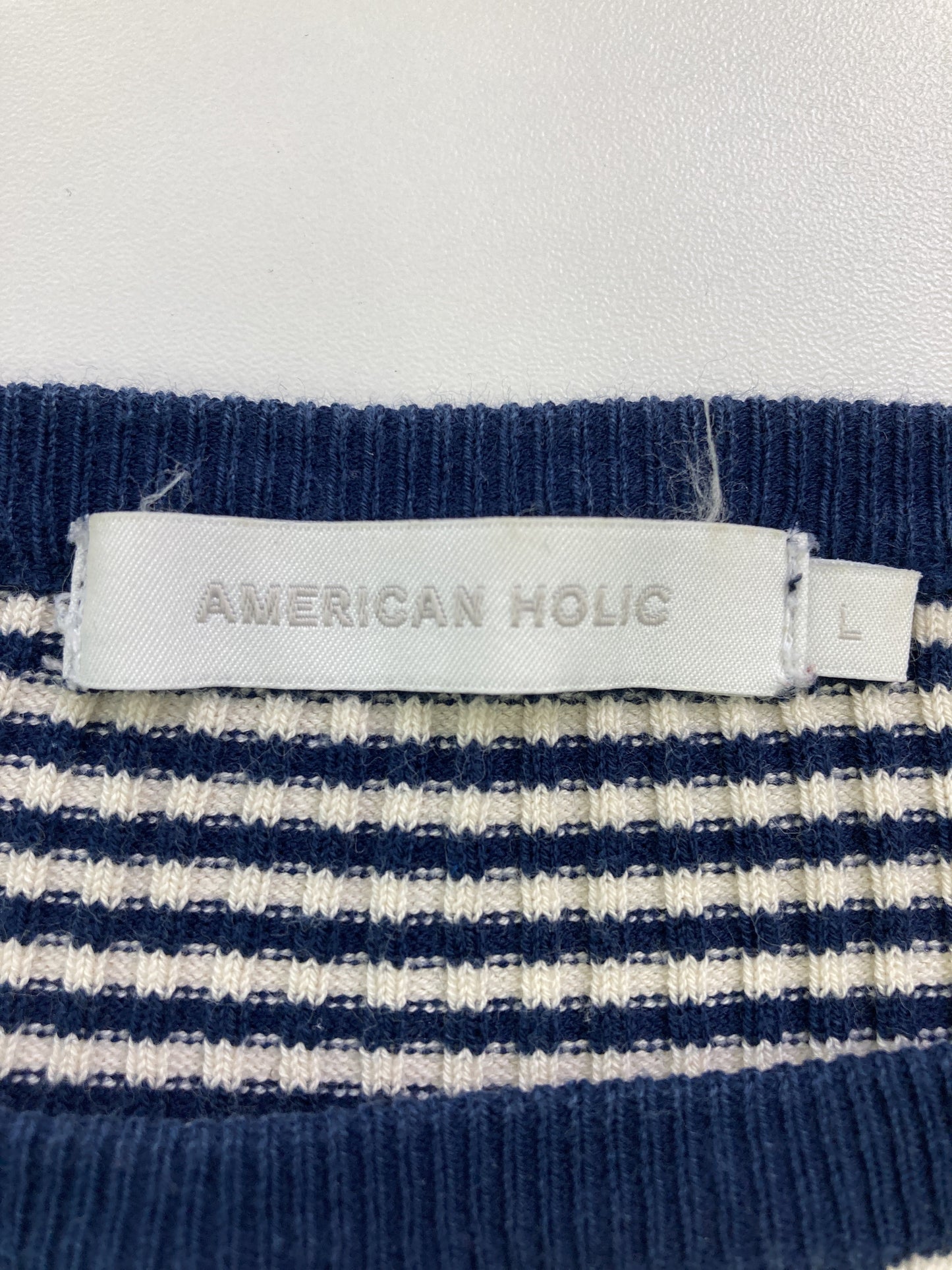 AMERICAN HOLIC/アメリカンホリック/ニット/セーター/トップス/ブルー/L