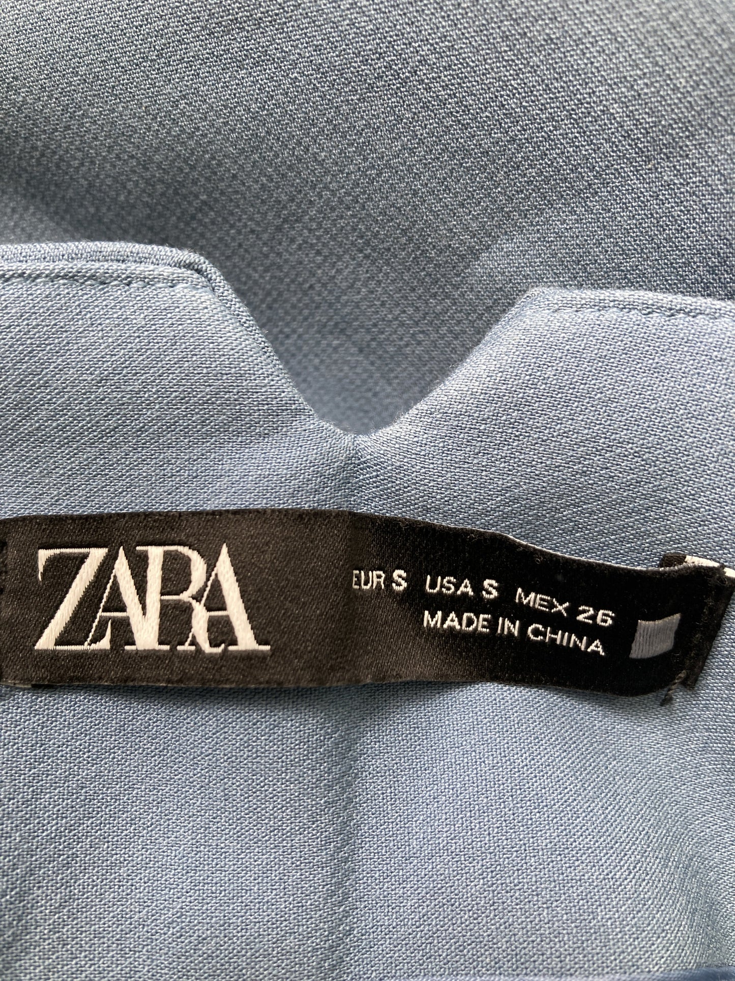 ZARA/ザラ/スラックス/パンツ/スカイブルー/S
