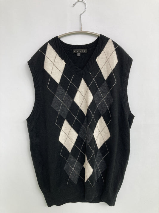 VILLAND/ヴィランド/ベスト/トップス/ブラック/LL
