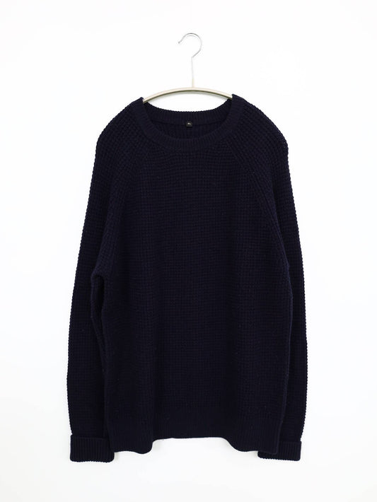 ニット/セーター/トップス/ネイビー/XL