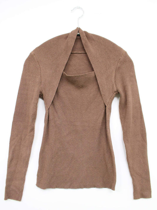 LiLiRena/ニット/セーター/トップス/ブラウン